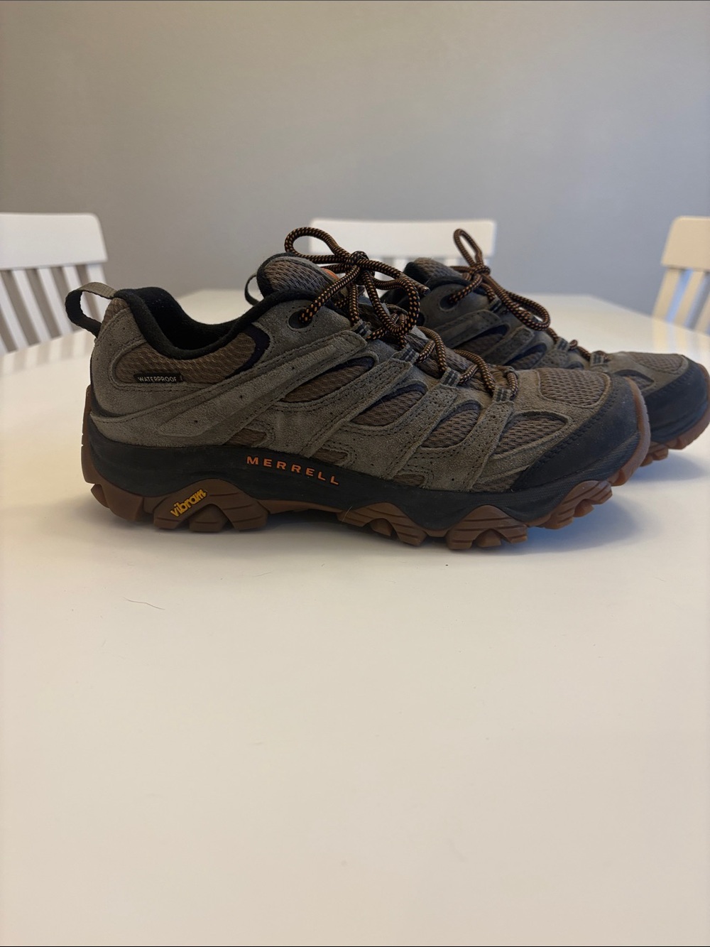 Merrell Brown and Black Moab Waterproof Trail Hiking Shoes size 9.5